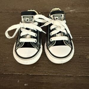 Converse Kids Classic Black and White Sneakers